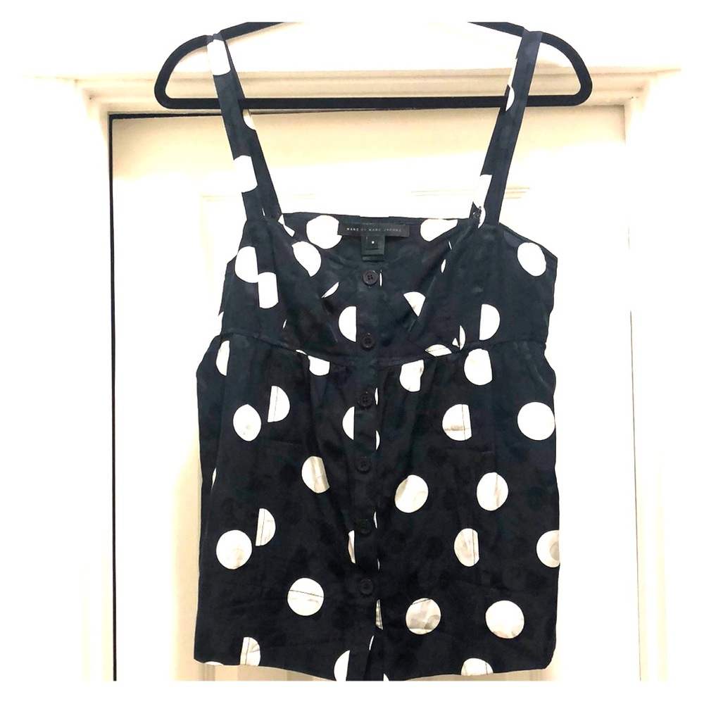 Marc by Marc Jacobs polka dot top 8 silk/cotton